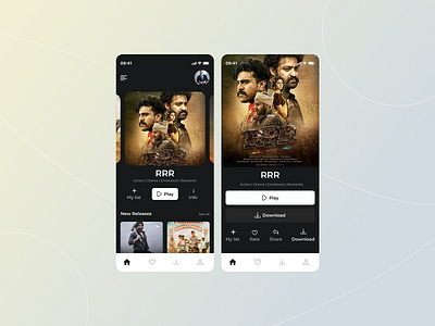 Movie App app app design clean design landingpage design minimal ui ux website design