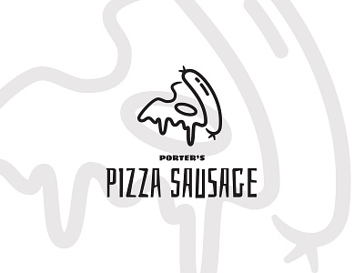Pizza Sausage design illustrator logo logo design vector