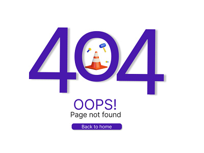 Design of an error 404 page 404 page dailyui dailyui challenge design error page figma design ui ui design