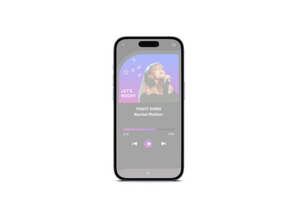 Design of a music player, DailyUI challenge