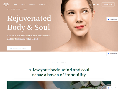 Lotus Spa web design school