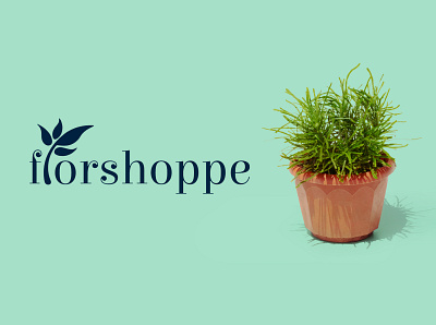 Florshoppe - Ad Banner Design (Minimal) branding graphic design logo