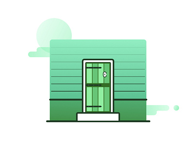 Green Wood Door design flatdesign graphic illustraion product design ui design uidesign uxuidesign