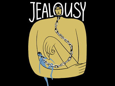 Jealousy graphic design illustration poster art