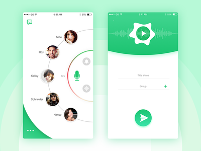 voice chat app chat group record voice