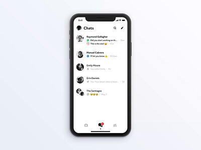 Centralised Messaging App Concept animation app app design chat chats conversation design hub instagram message messaging messaging app messenger micro interaction tinder ui ux whatsapp