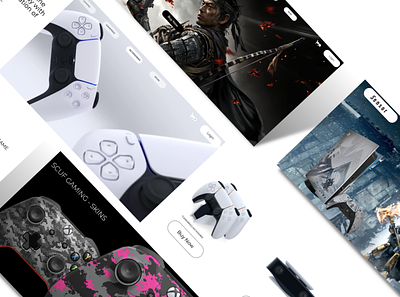 Gaming Website Design PS5 Concept concept ps5 concpt ps5 destiny 2 dualshock5 game gaming playstations ps4 ps5 website