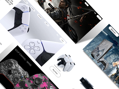 Gaming Website Design PS5 Concept