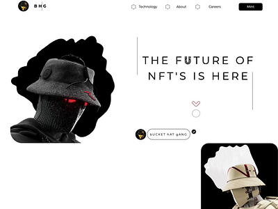 Bucket Hat Gang NFT Web Design