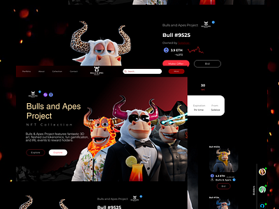 Bulls and Ape Web Design