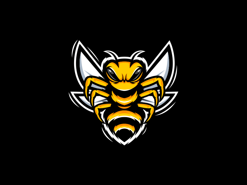 angry bee logo