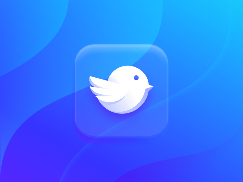 Bird application logo by Ogi Latoh on Dribbble