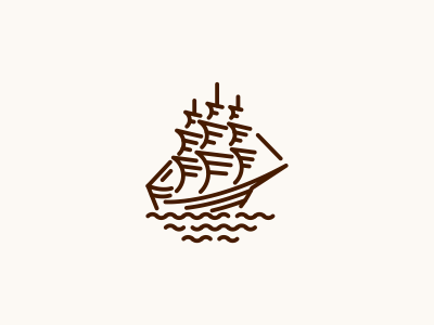 Ship logo ship vintage