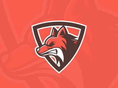 Fox animal dog esport fox logo powerful strong