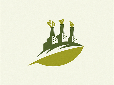Green Factory factory green greenfactory hill industry leaf logo logoawesome logoidea logoinspirations logos vector