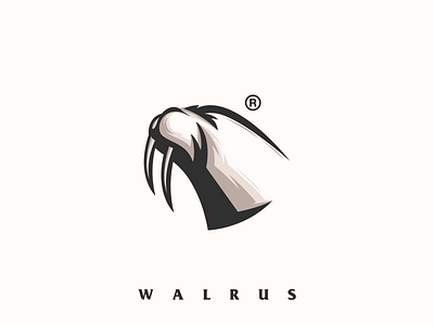 Walrus animal awesome logo design illustration logo logo ideas logo inspiration logoidea logoinspirations logos strong vector walrus