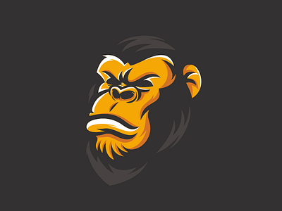 Gorilla animal ape awesome logo design gorilla gorillas graphic design logo logo idea logo ideas logo inspiration logoidea logoideas logoinspiration logoinspirations logos primates strong vector