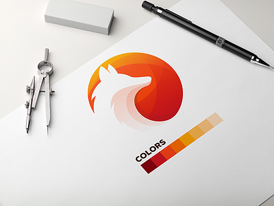 Foxmedia animal branding colorful colors design fox fox logo foxy graphic design logo logo ideas logodesign logodesigner logoidea logoideas logoinspirations logos vector wolf wolf logo