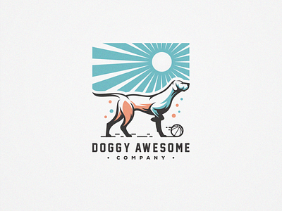 DOGGY LOGO DESIGN animal best logo brand branding character company cute designs doggy esport esports games ilustrator logo mascot masculine pet