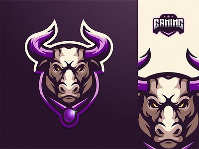 Bull logo design brand branding bull character designs esport esports games icon ilustrator logo mascot masculine sport sports logo