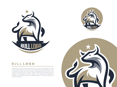 bull logo design animal animal illustration brand branding bull character designs esport esports games icon illustration line art logo masculine minimalist simple vector