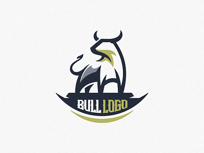 Bull minimalist logo design brand branding bull character design designs elegant esport icon illustration logo mascot minimalist simple strong vector