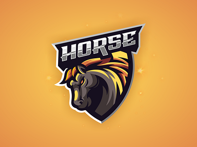 Horse esport logo 3d animation brand branding character design designs esport graphic design illustration logo masculine ui vector