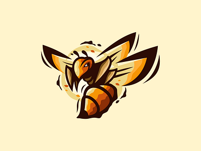 BEE animal bee brand branding character design designs esport graphic design illustration logo masculine