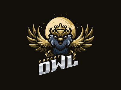 Owl animal brand branding character design designs esport illustration logo masculine owl ui