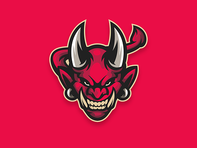 Devils Esport Logo angry brand branding character design designs devil esport game graphic design illustration logo masculine red ui vector