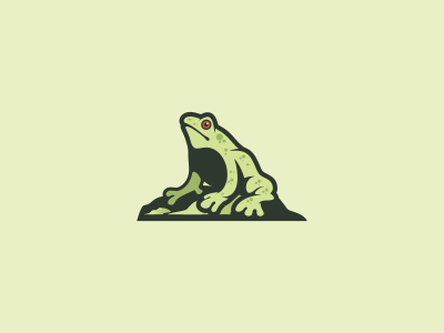 Frog logo animal branding chameleon clever colorful cute design frog logo logotype mark spot