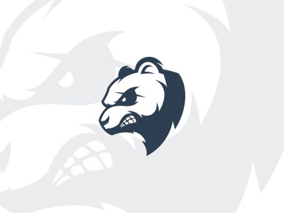 Panda character esport icon logo mascot panda pandalogo