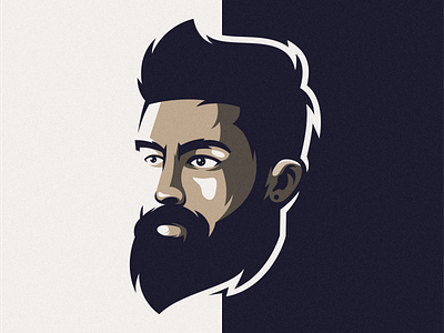 Beard Q beard branding character esport esports games illustration logo vector