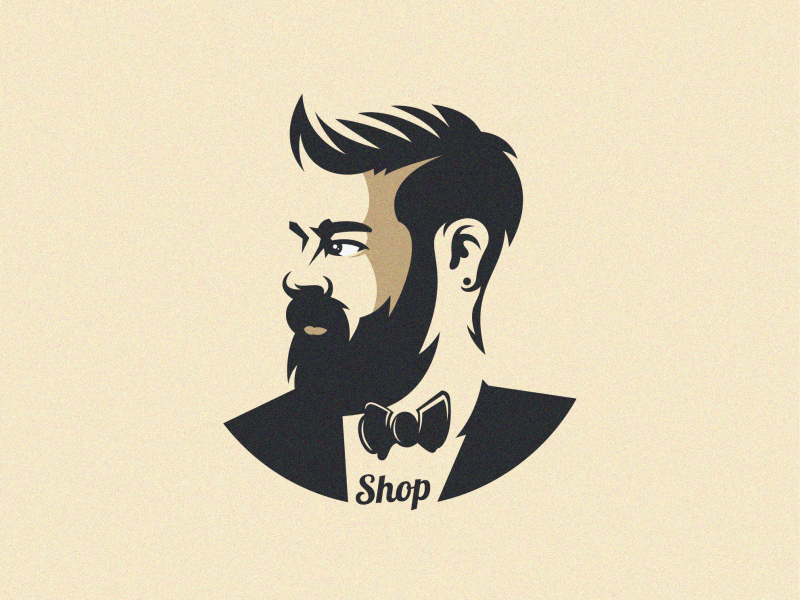 Awesome Beard colorful fitness mark beard vector logotype design illustration icon mascot sports character esports masculine games designs brand branding esport logo