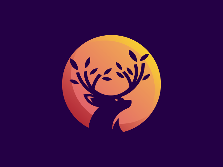 moon deer by albert kalingga on Dribbble