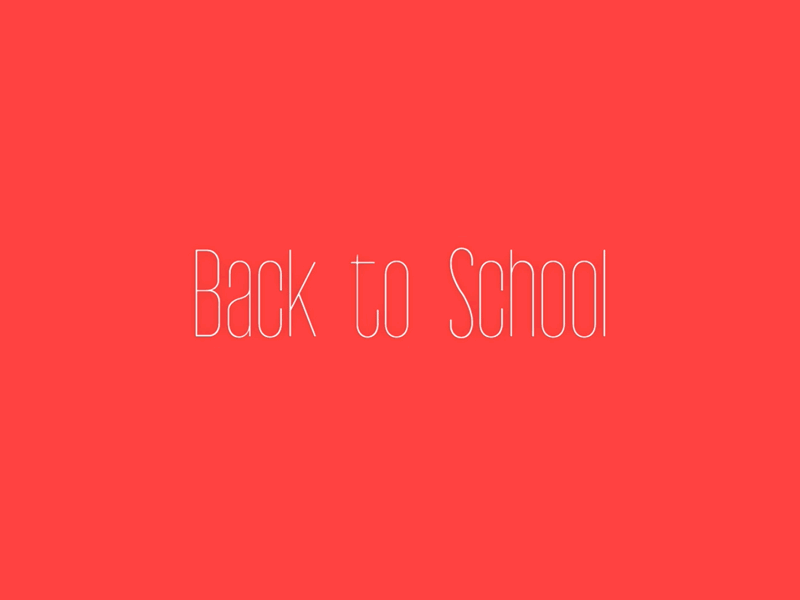 Back To School brand font identity logo parametric design typeface
