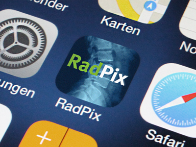 RadPix iOS Icon android app design health interaction design interface design ipad iphone logo medicine mobile multimedia ui ux design