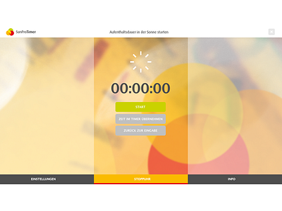 SunProTimer App: Windows 3