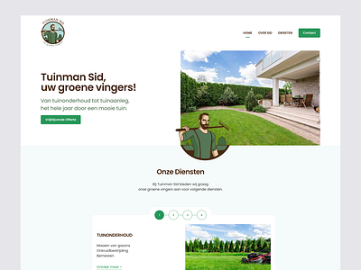 Homepage design - Gardener