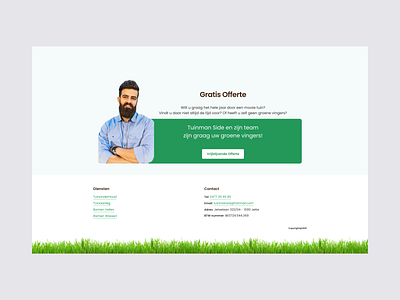 Gardener 3/3 - Call to Action + Footer