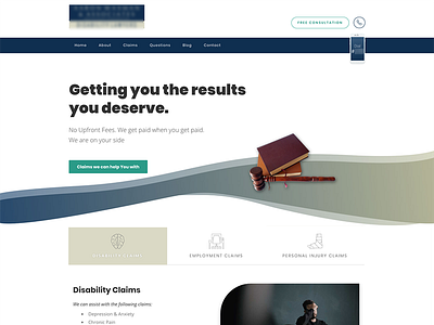 Lawyer Company, Landing Page