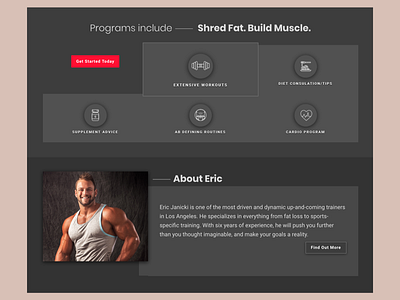 Eric Janicki Fitness - 2 fitness web design weebly
