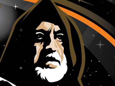 Obi Wan Kenobi custom design disney graphic icon illustration lucas film obi wan space star wars torch