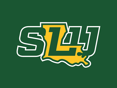 Southeastern Louisiana University Ligature athletic branding custom design hand drawn illustration lion logo louisiana sports state typography university
