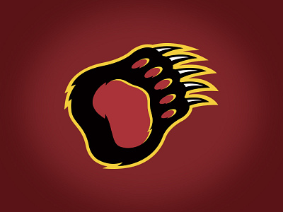 Bloomfield College athletic bear custom design fierce illustration paw torch university