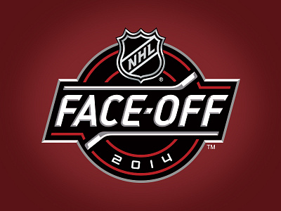 2014 NHL Face-Off 2014 athletic custom design hockey ice illustration nhl puck ribbon stick torch