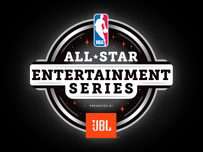 NBA All Star Entertainment Series athletic basketball custom design gradient illustration nba round speakers stars