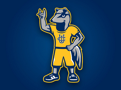 Peter the Anteater Mascot anteater athletic college custom design illustration kids mascot pose