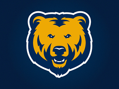 University of Northern Colorado Athletic Bear Logo athletics bear bears classic colorado custom design illustration football grizzly logo sports