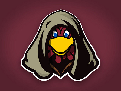 Jedi Cocky athletic carolina college custom design football force illustration jedi mascot robe star wars